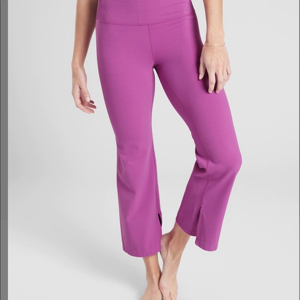 Athleta kick flare pants, dark violet, large tall